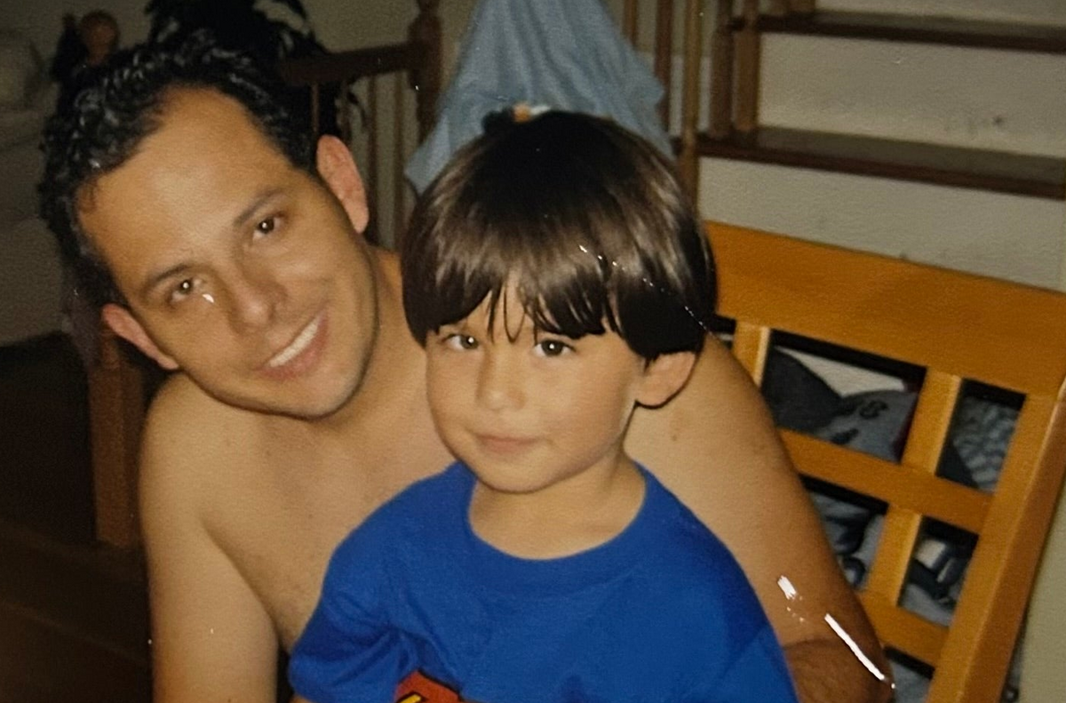 Daniel and his dad in Costa Rica