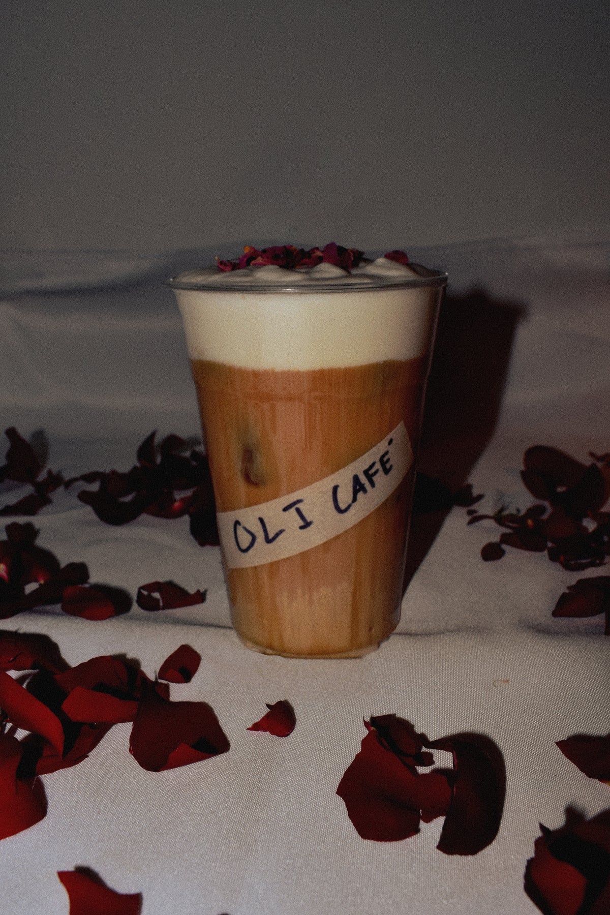 Horchata cold brew poured over ice