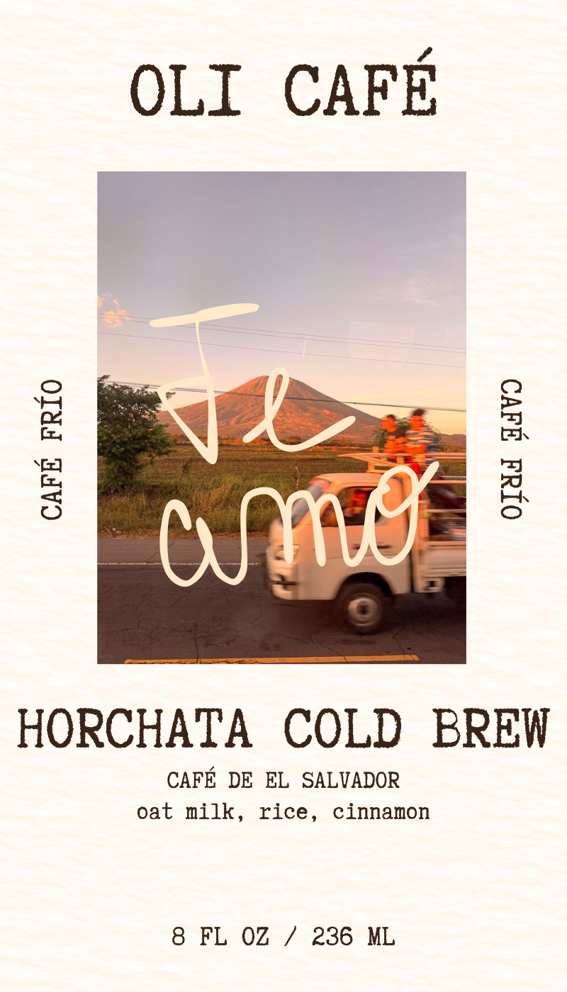 OLI CAFÉ Horchata Cold Brew pouch label